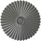 Ekena Millwork Shakuras Ceiling Medallion (For Canopies up to 5 3/4"), Hand-Painted Silver, 33 7/8"OD x 2"P CM34SHSLS - alternate 1
